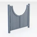 garden gate-Cozy Garden Fences & Gates Right 45 Degree View