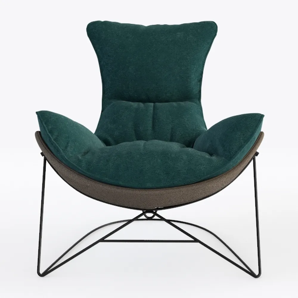 Mid-Century Velvet Swivel Accent Chair Set with