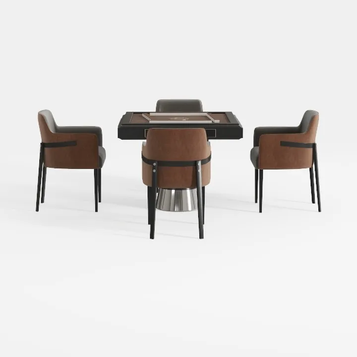 Faux Leather Dining Chairs Set of 6 Upholstered