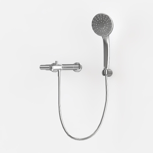 Modern Chrome Metal Handheld Shower Faucet Set 3D Model