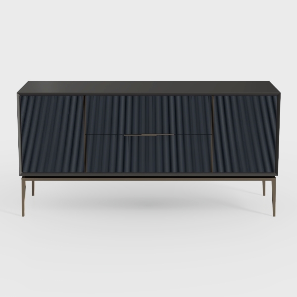 Modern Elegant 4-Door Sideboard with Adjustable