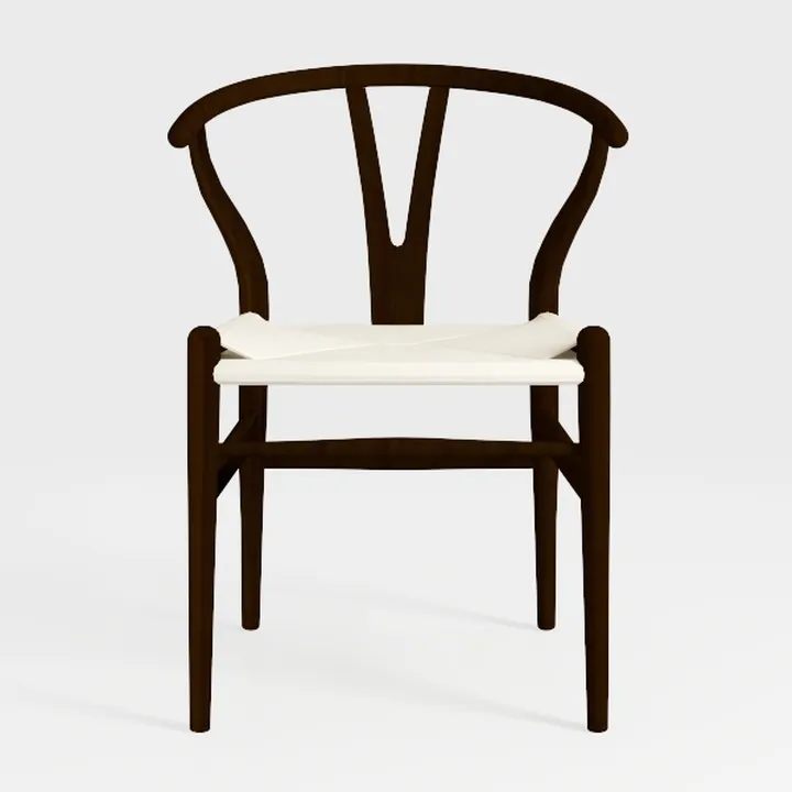 Wishbone Chair Natural Solid Wood Dining