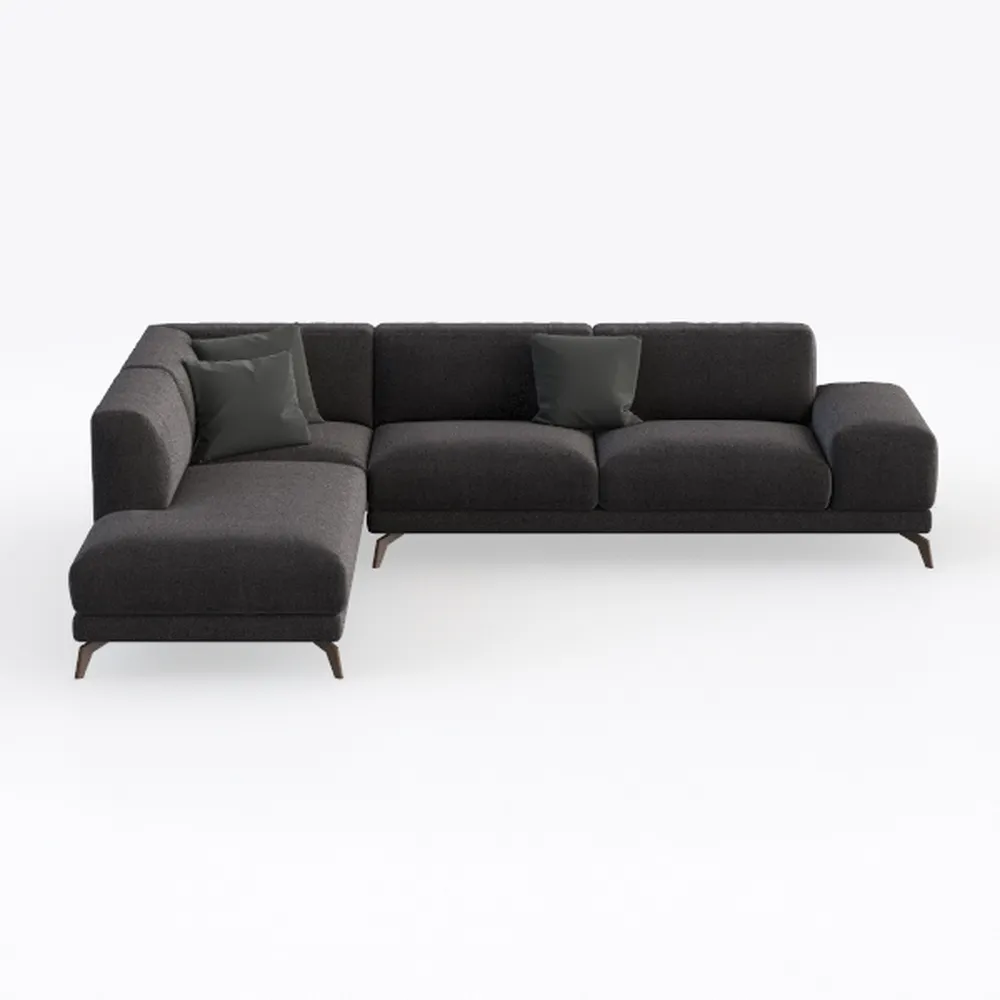 Modern Sofa with L-Shaped Chaise Longue, with