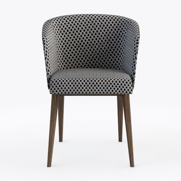 Aoowow Fabric Vintage Upholstered Side Chairs Set 