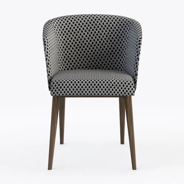 Aoowow Fabric Vintage Upholstered Side Chairs Set 