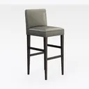 Ken 30 in. Clay Cushioned Bar Stool Right 45 Degree View