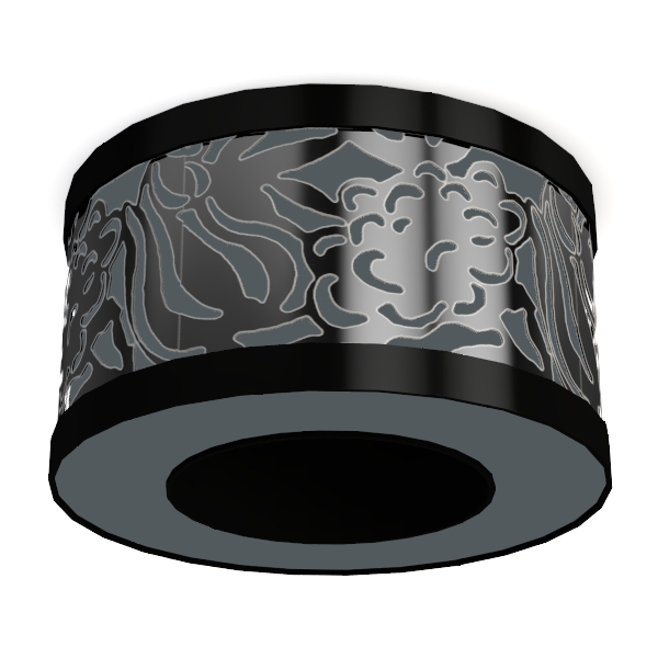 MAYNA Modern Black Semi Flush Mount Ceiling Light