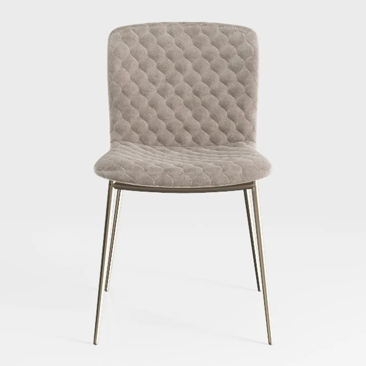 PU Leather Dining Chairs Set of 4 Latte Living