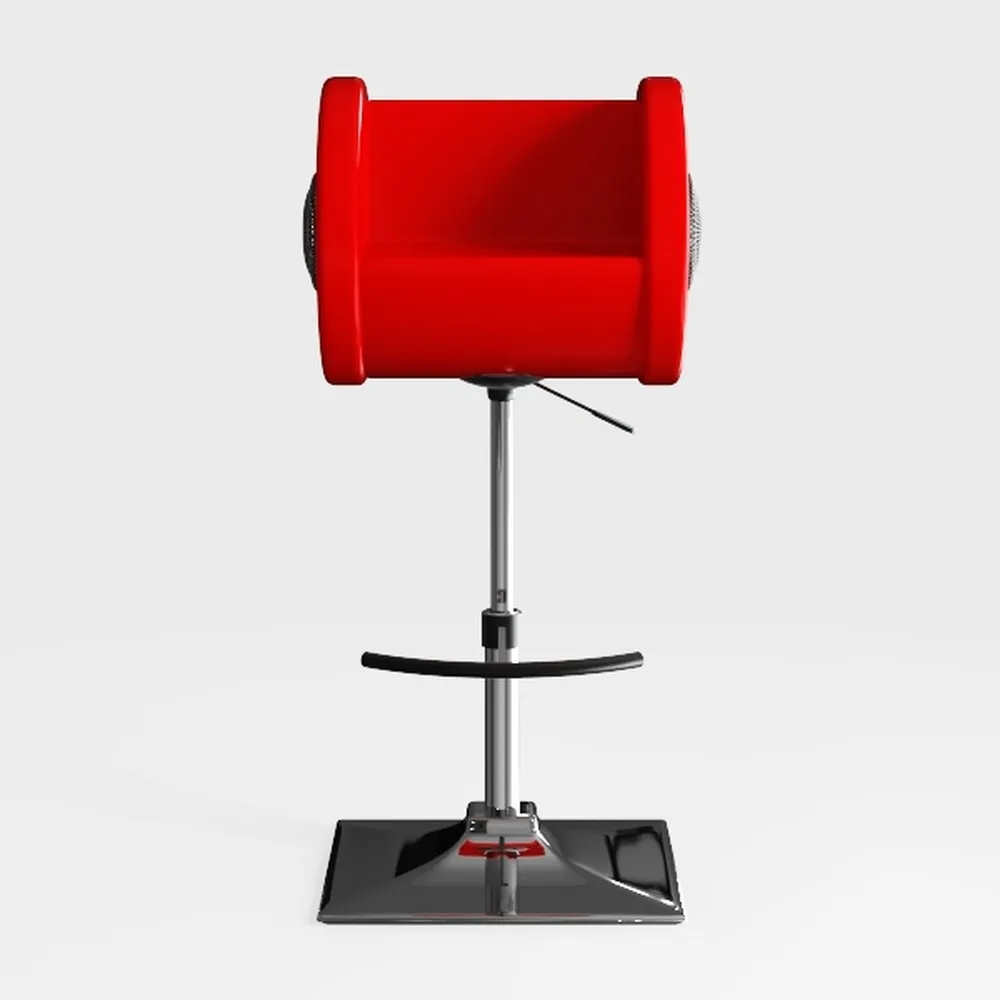 Executive Office Chair in Red Leather, Ergonomic B