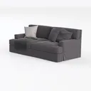 MAXYOYO Modular Sectional Sofa Couch, L Shaped Left 45 Degree View