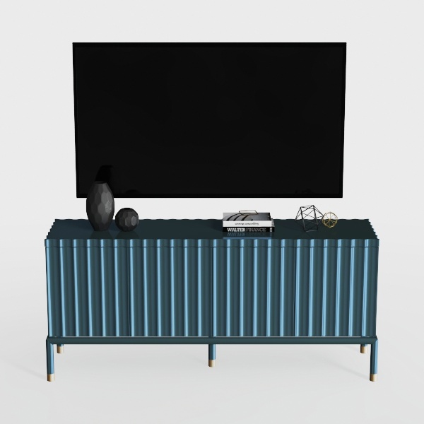 Fluted Sideboard, Buffet Cabinet with Storage