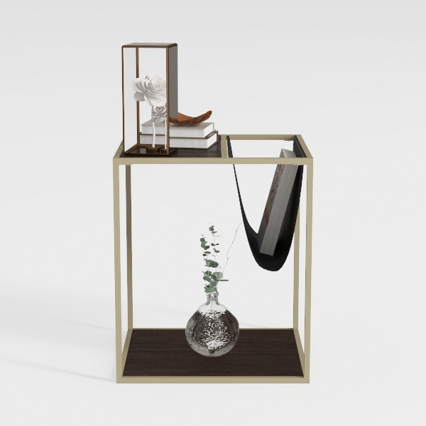 End Table, Coffee Table with Rock Plate Tabletop