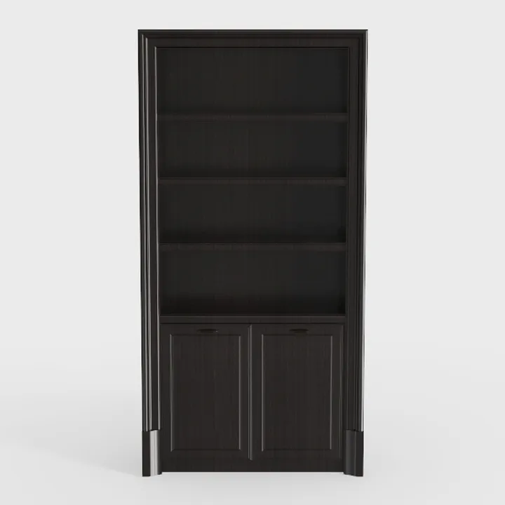 Bookcase, 73" Tall Bookshelf 5 Tier Rattan Boho
