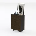 side cabinet-Chocolate Left 45 Degree View