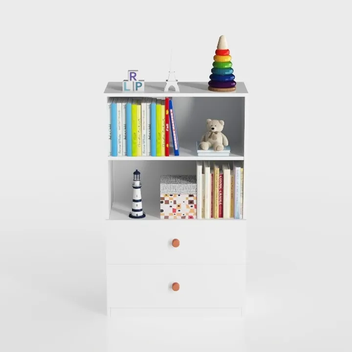 Kids Bookshelf and Toy Storage, 4 Tier Large