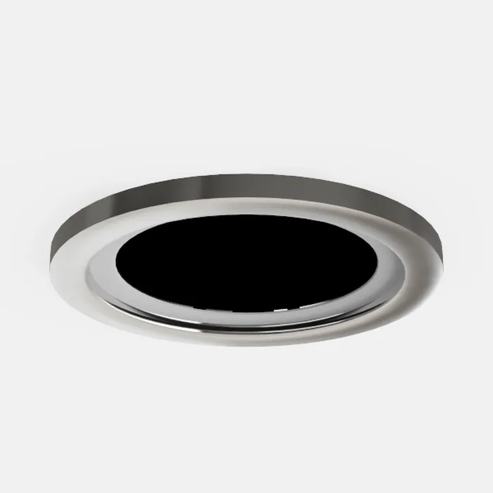 Modern Minimalist Polished Metal Recessed Ceiling Lamp 3D Model