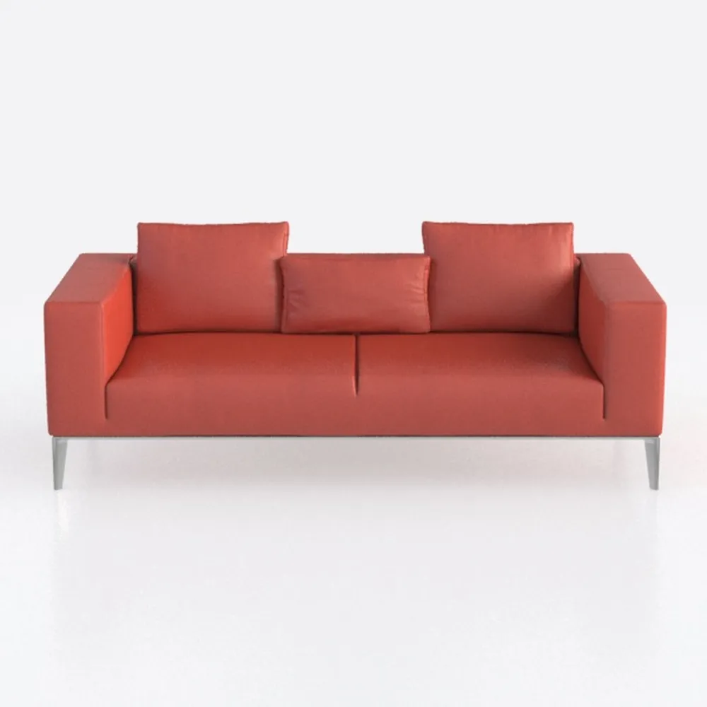 Ashcroft Furniture Co Orange Loveseat Velvet Sofa 