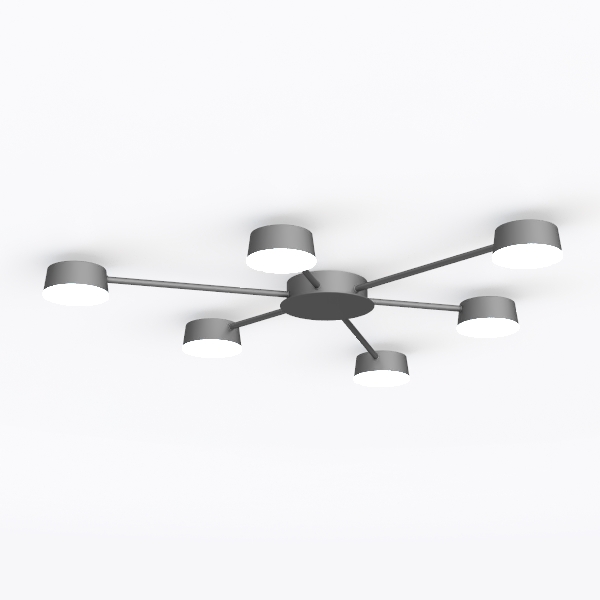 23.62&#39;&#39; Semi Flush Mount Ceiling Light, 8-Lights