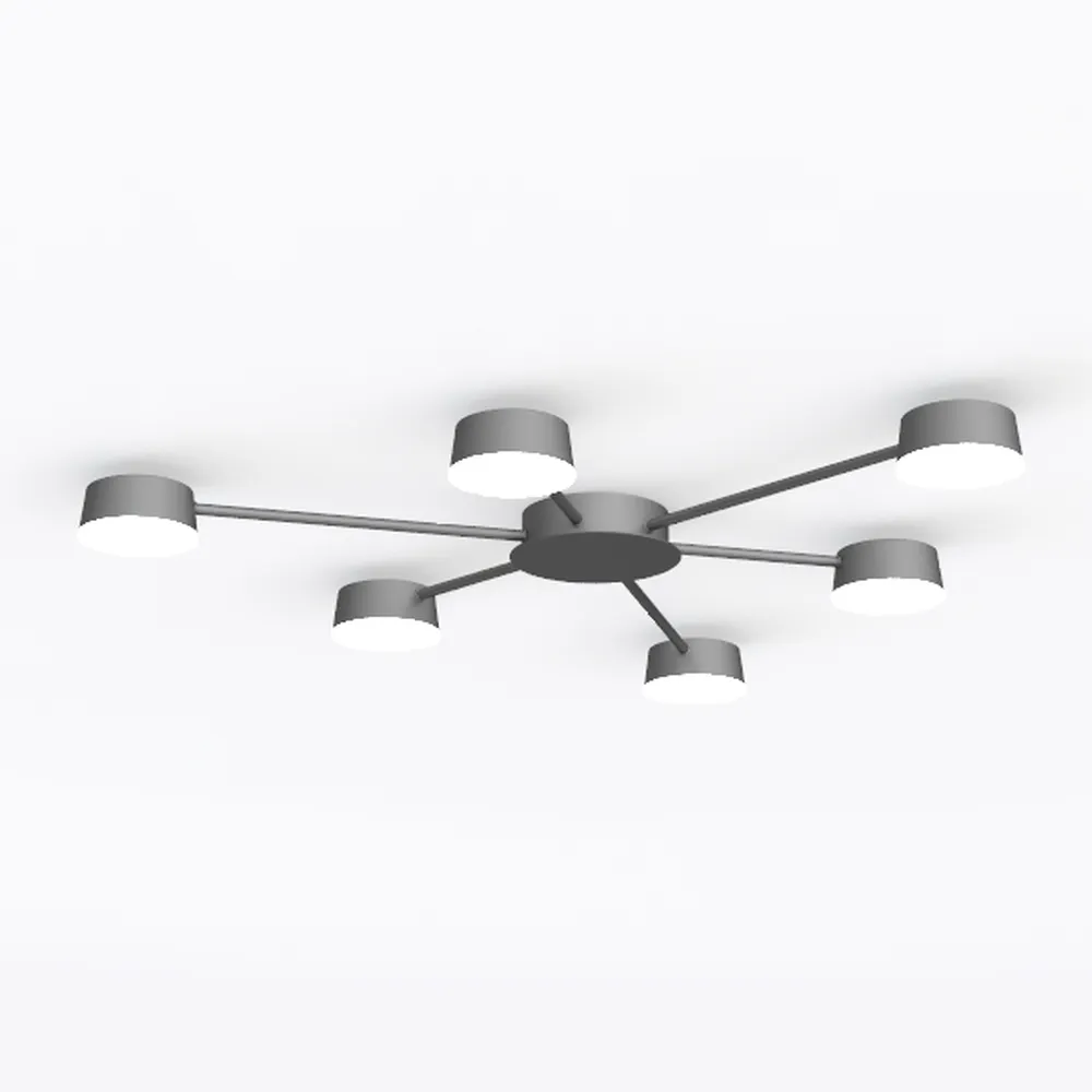 23.62'' Semi Flush Mount Ceiling Light, 8-Lights