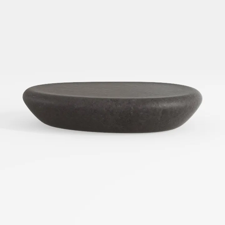 Armen Living Melody Round Coffee Table in Concrete