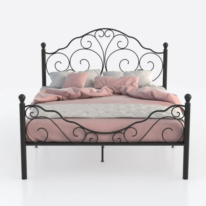 VECELO Twin Size Metal Platform Bed Frame with