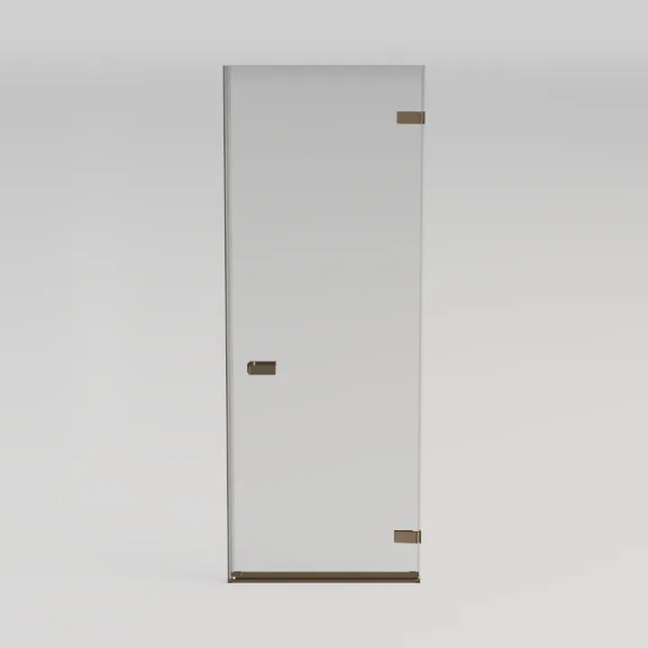 Semi-Framed Fixed Bathroom Shower Glass Door, 34"