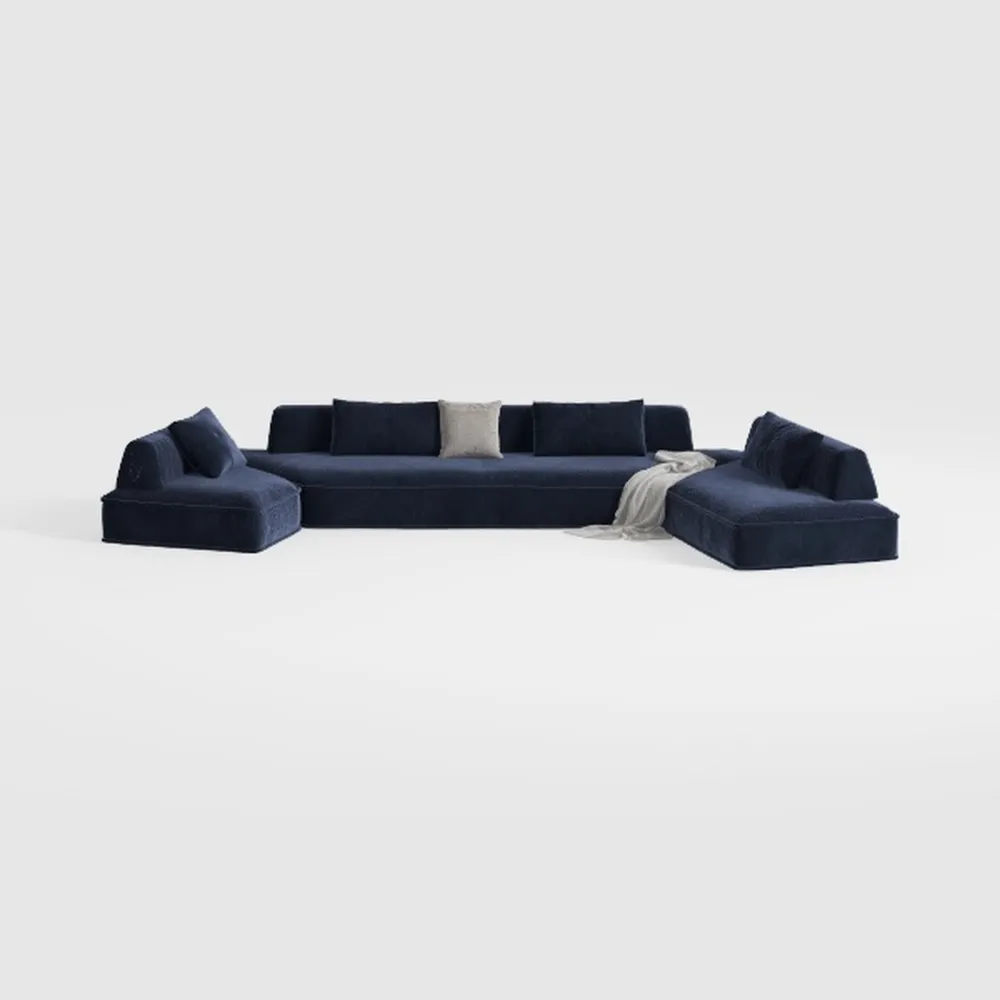 198.6" Oversized Modular Sectional Sofa, U Shaped