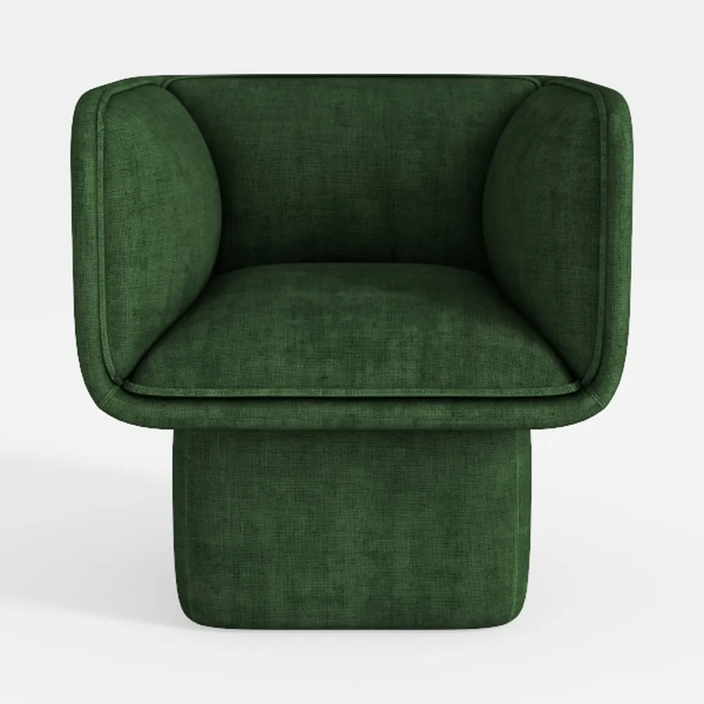 Lexicon 360 Degree Swivel Accent Chair, Modern