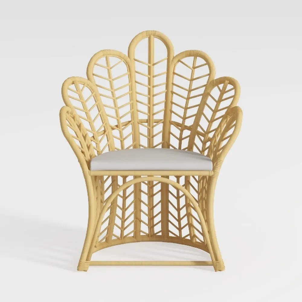 KOUBOO Peacock Grand Peacock Chair, Rattan Chair, 