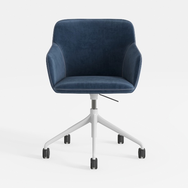Swivel Home Office Chair, Modern Mid-Back Teddy