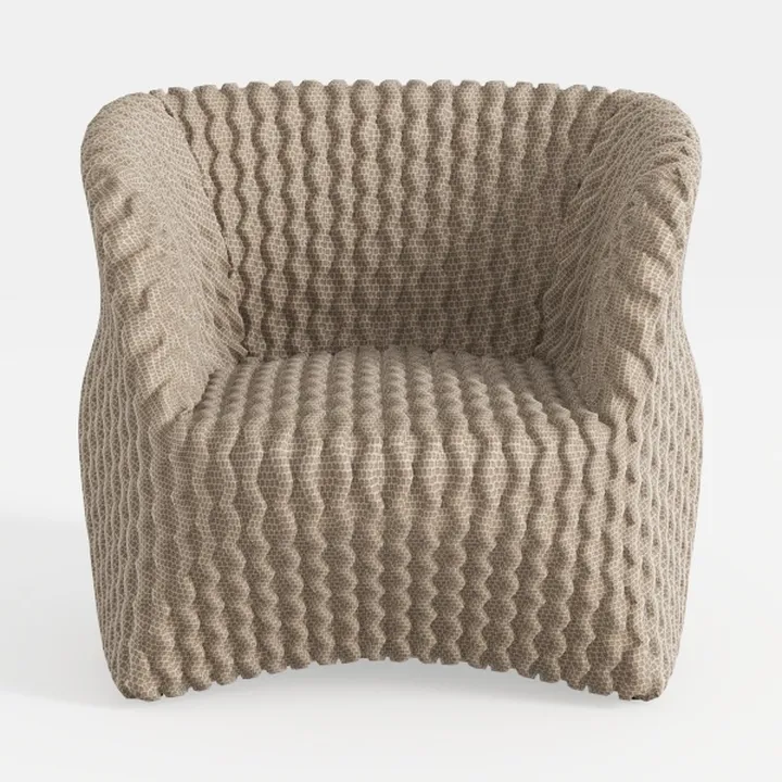 Modway Vivi Chenille Upholstered Accent Khaki-Plus