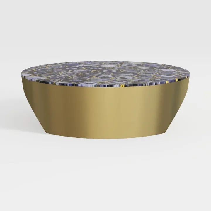 Gilded Dome - Coffee Table-15 Inches Tall and 36 I
