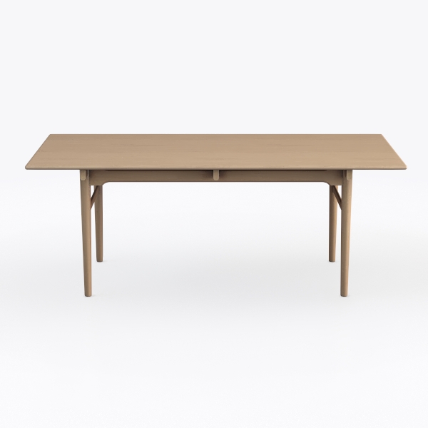 CraftThink Modern Wood Writing Desk, H-Shape Offic