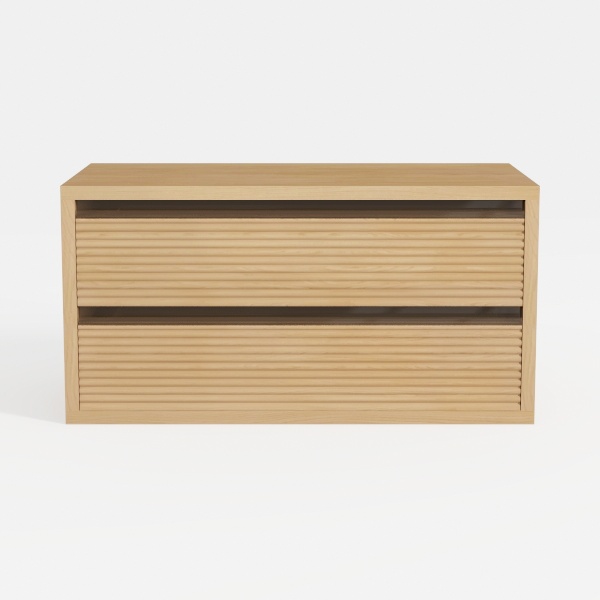 Fluted Dresser for Bedroom with 6 Drawers, 47.2"