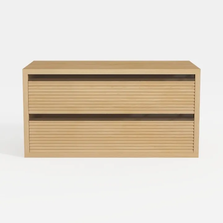 Fluted Dresser for Bedroom with 6 Drawers, 47.2"
