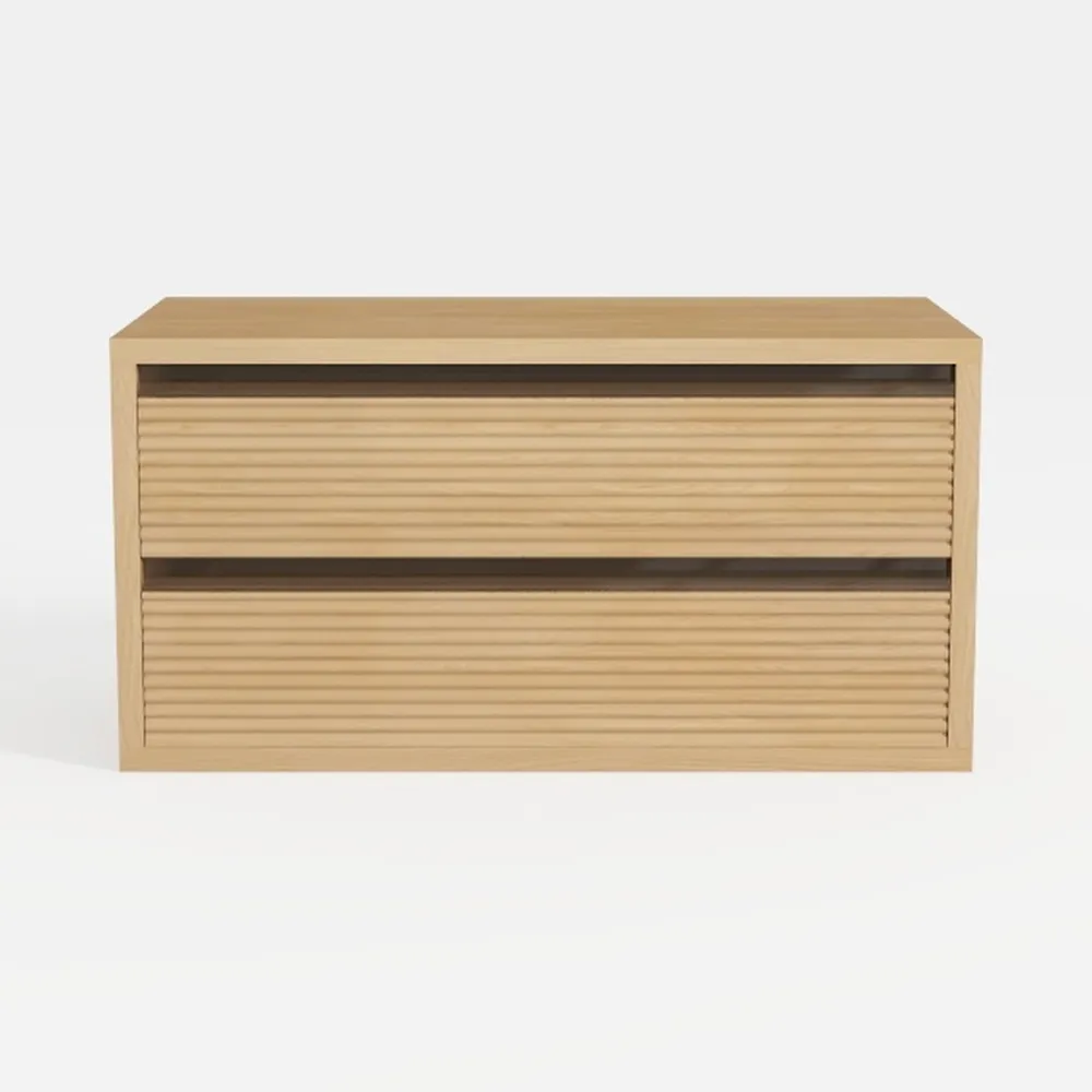 Fluted Dresser for Bedroom with 6 Drawers, 47.2"