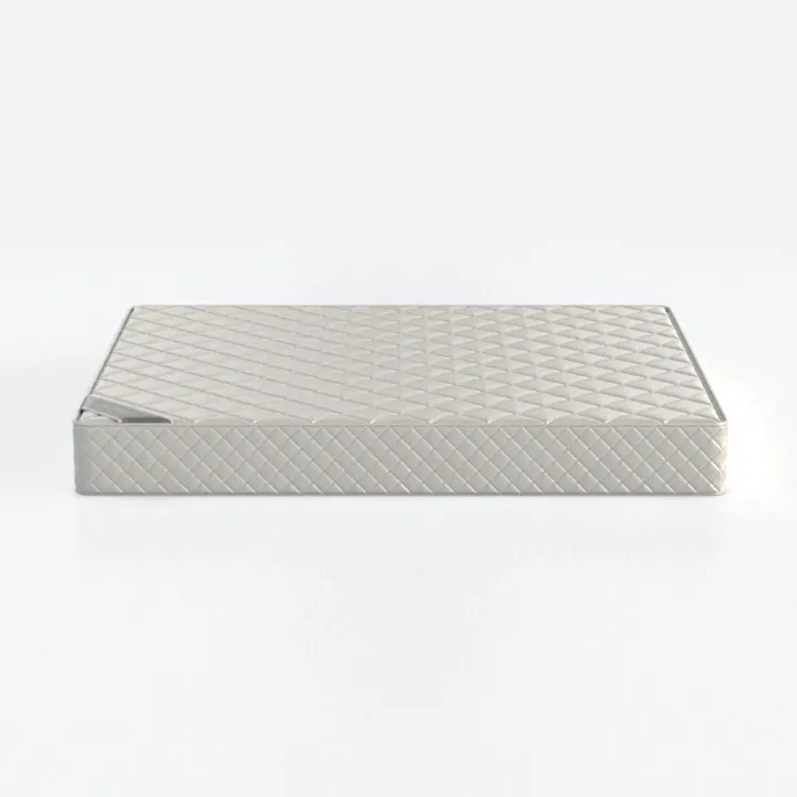 BOWERY HILL Modern White Wood Twin Size Bed with T