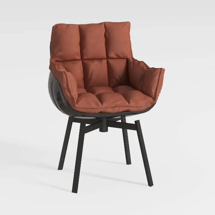 Yaheetech PU Leather Armchair, Modern Accent Chair