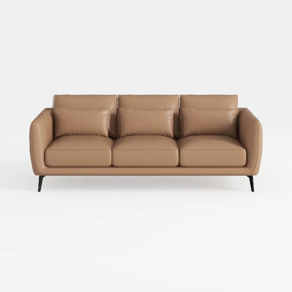 Hydeline Maui 100% Leather Sofa Couch, 88