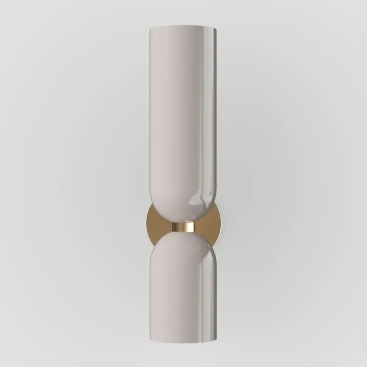 CLAXY Modern Gold Bathroom Vanity Milky Glass Wall