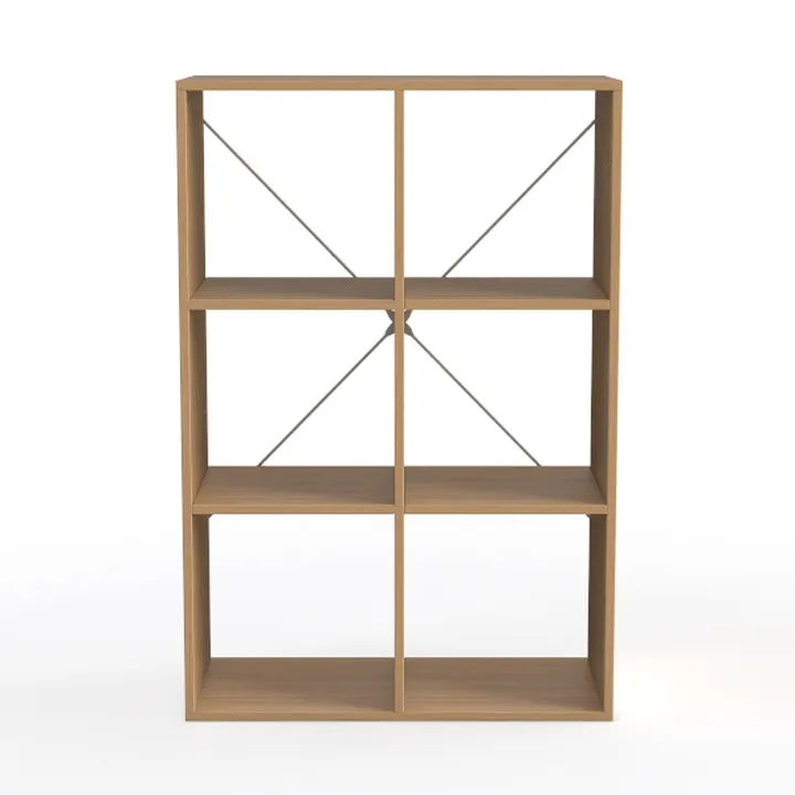 Bookshelf with Storage Bins, 9-Cube Storage