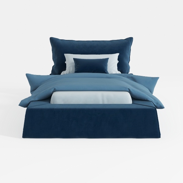 BOWERY HILL Modern Velvet Tufted Platform Storage 