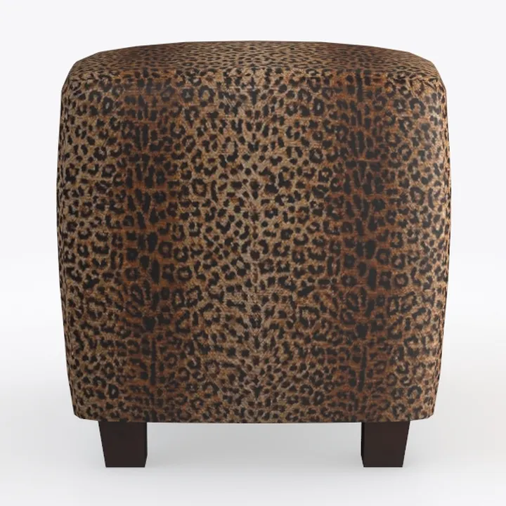 Amur Brown 18 in. x 18 in. x 18 in. Red and Ivory 