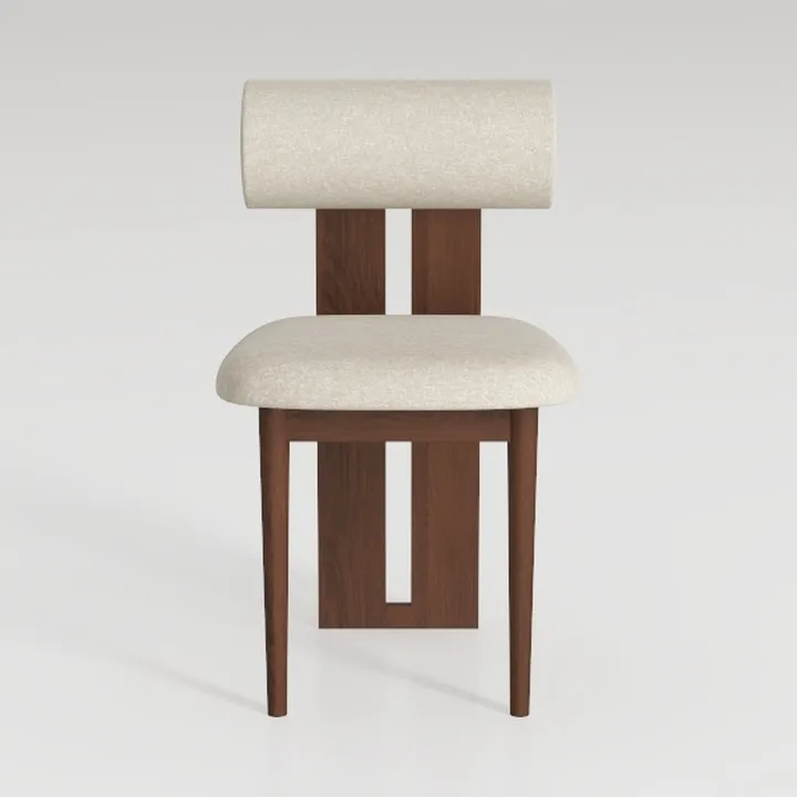 HUIMO Wooden Dining Chairs Set of 2, Mid Century