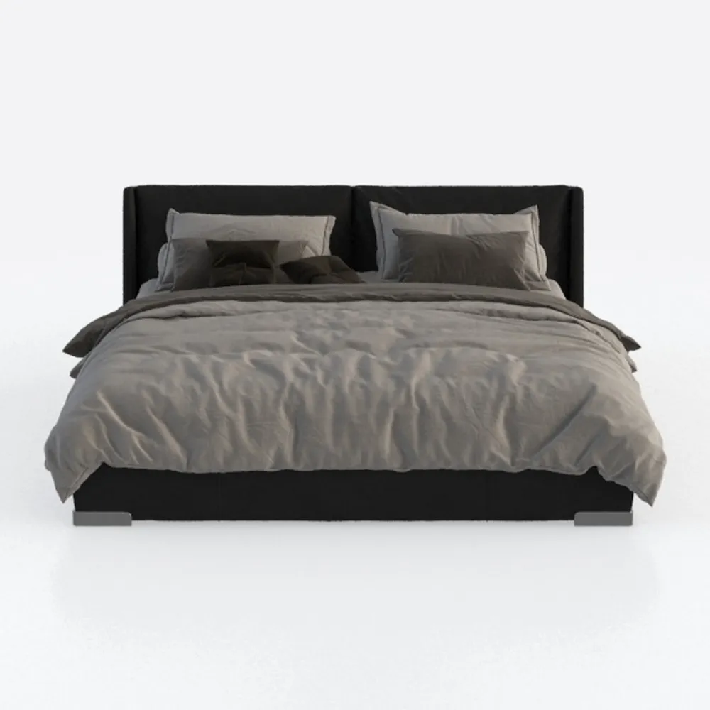 Atlin Designs Upholstered Queen Tufted Panel Bed i