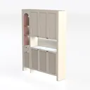 Rattan Shoe Cabinet Storage for Entryway, Shoe Left 45 Degree View