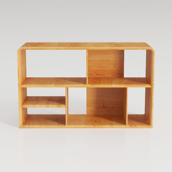 Montessori Shelf with Storage Boxes, Wooden Toy