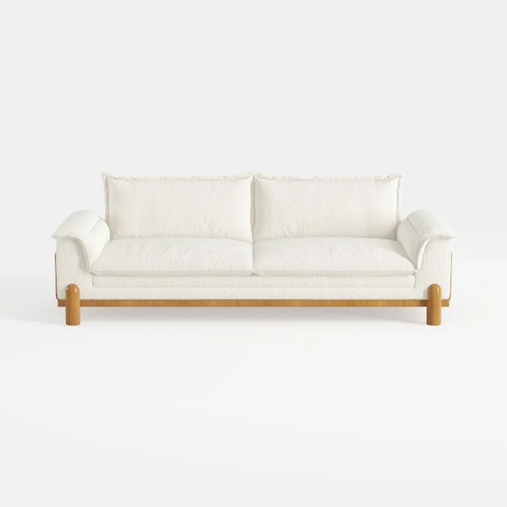 74.41 Inch Teddy Velvet Sofa Bed Futon Couch