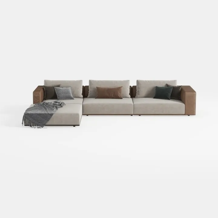 106" Cloud Sectional Couch with Chaise Lounge