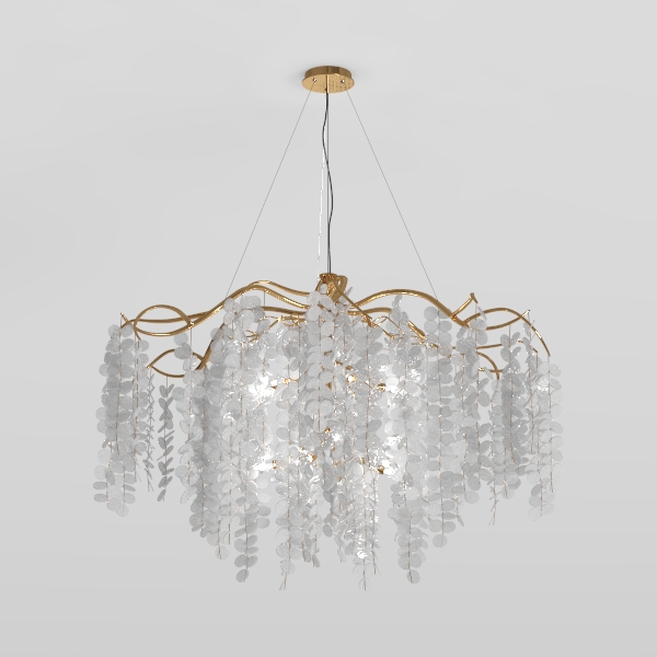 AGV LIGHTING CH012G K9 Crystal Chandelier, 6-